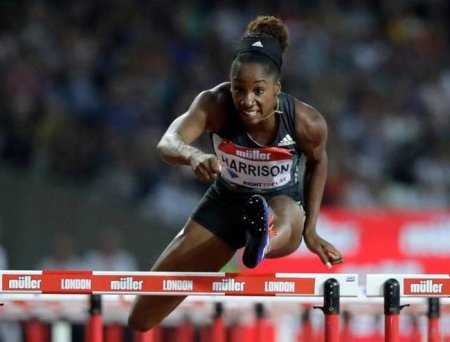 Американка Харрисон победила в беге на 100 м с барьерами в Дохе со сломанной рукой - «Легкая атлетика»