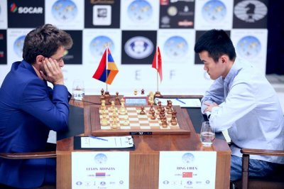 Аронян и Дин Лижэнь сыграли вничью в третьей партии финала Кубка мира по шахматам - «Шахматы»