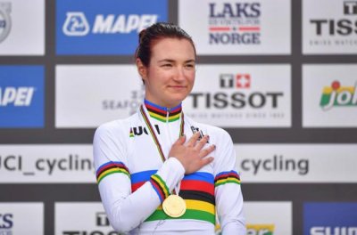 Итальянка Пирроне – победила в групповой гонке на ЧМ по велошоссе; Кулинич – 13-я - «ВЕЛОСПОРТ»
