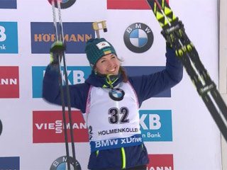 Юлия Джима – бронзовый призер в спринте на этапе КМ в Холменколлене - «БИАТЛОН»