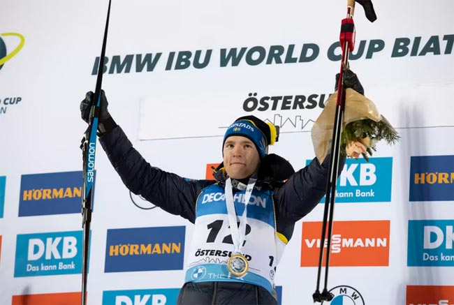 Швед Самуэльссон выиграл спринт на первом этапе Кубка мира в Эстерсунде; Пидручный – 21-й - «БИАТЛОН»